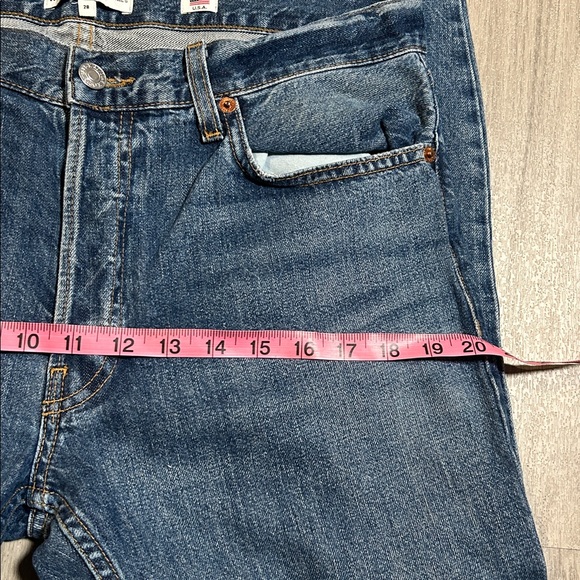 Re/Done Classic Blue Relaxed Crop - Picture 13 of 14